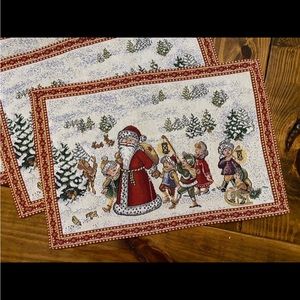 Set of‎ four Christmas placemats